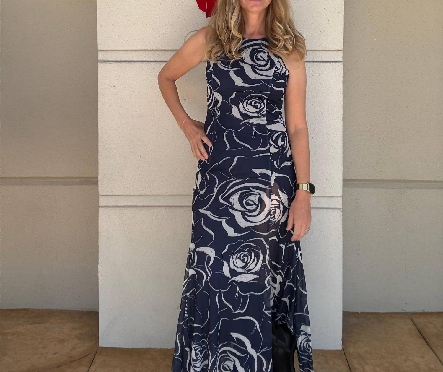 Raisonnel - Bold Mesh Print Maxi Dress
