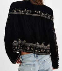 Free People - MAXXIE EMBELISHED VELVET JACKET