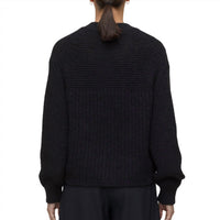 CLOSED Women's Alpaca Mix Cardigan in black - women's cardigan - detail view