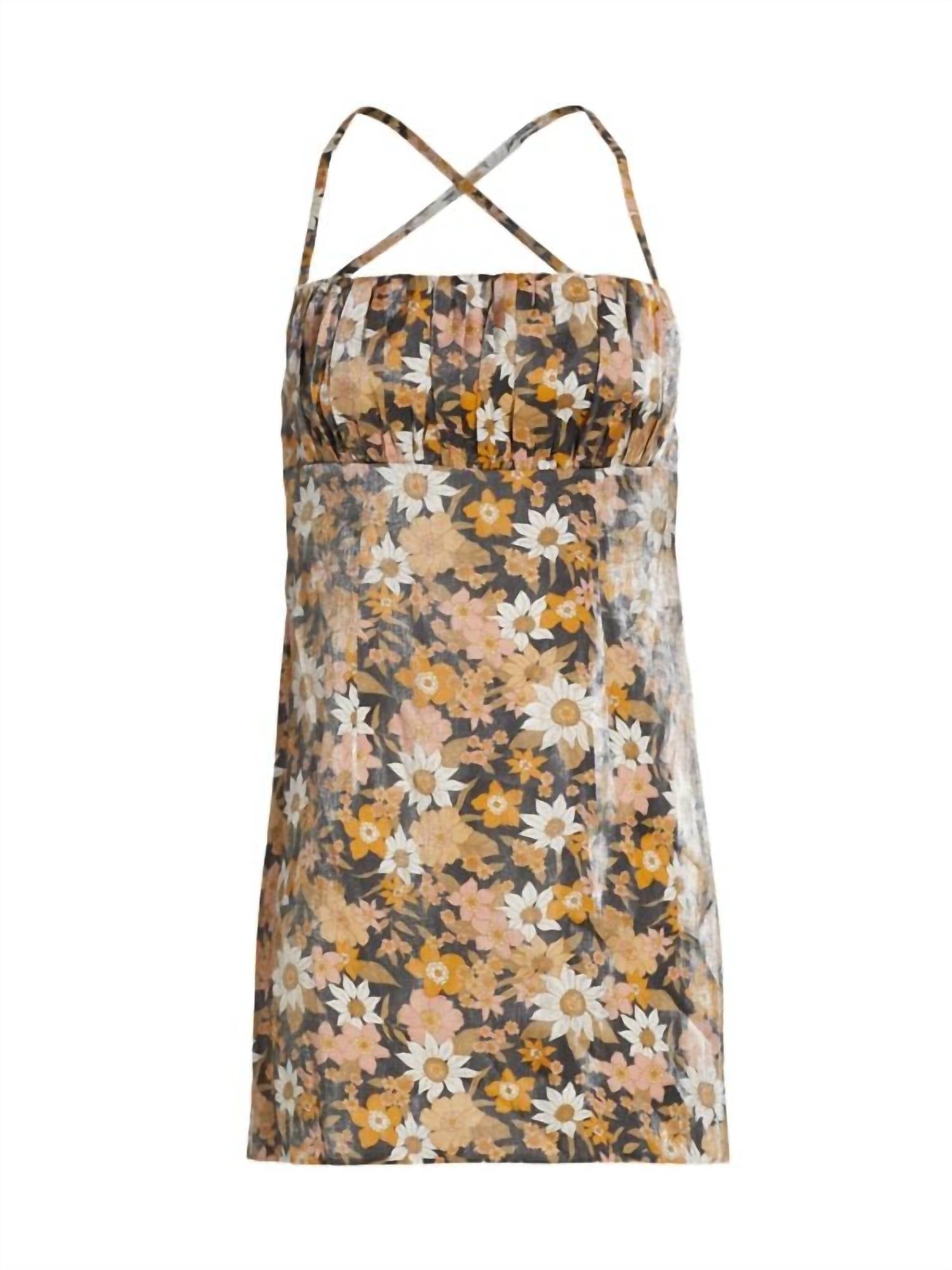 Rumer - Paloma Floral Ruched Mini Dress