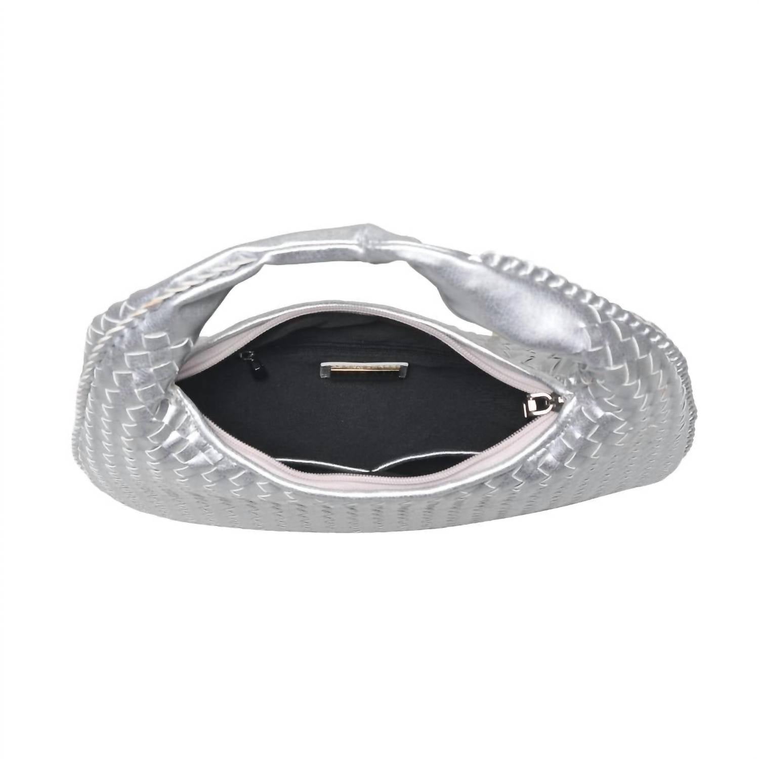Urban Expressions Women's Adela Woven Hobo Bag in silver - women's bag - alternate view