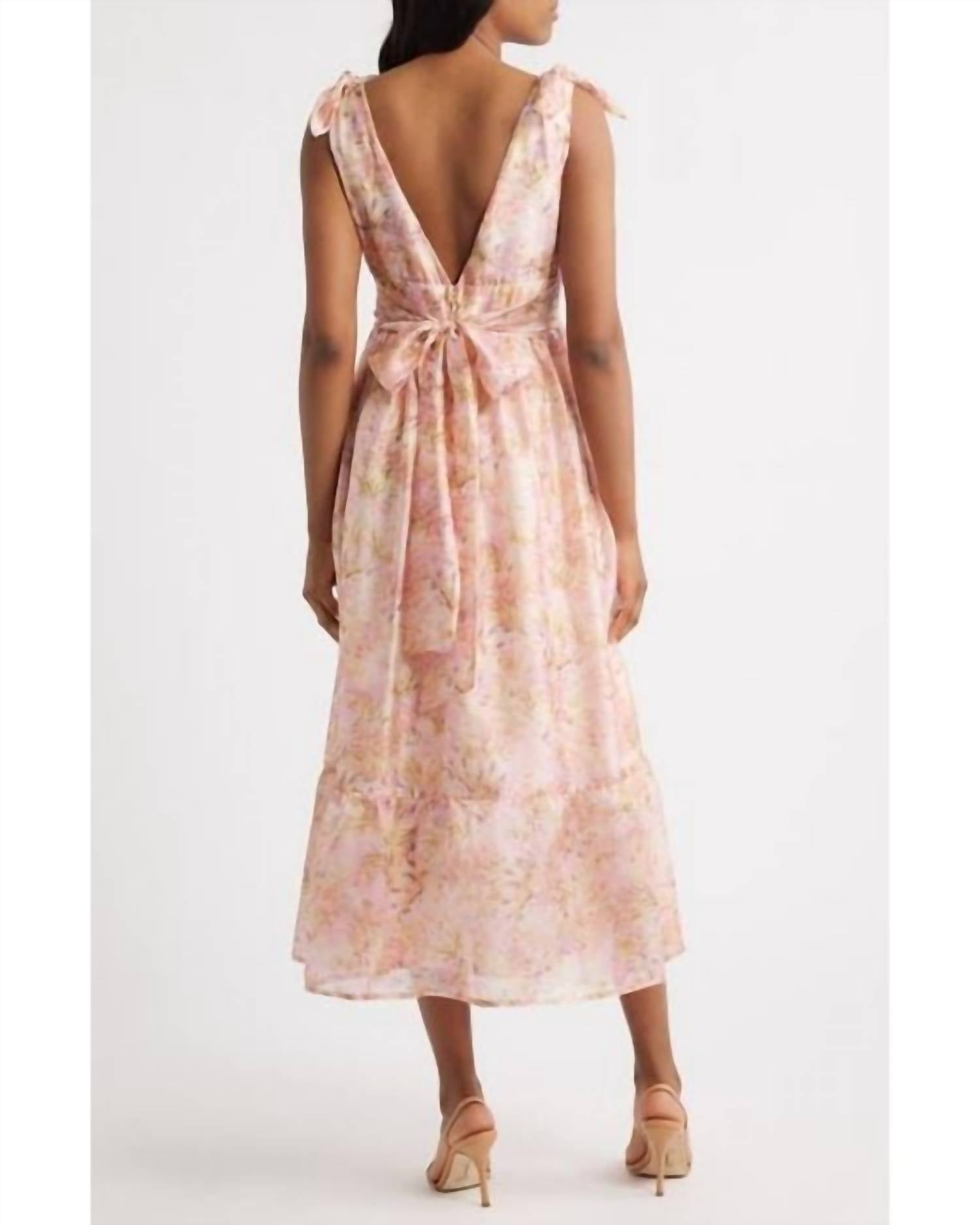Lulus - Women's Stella Floral Midi Dress