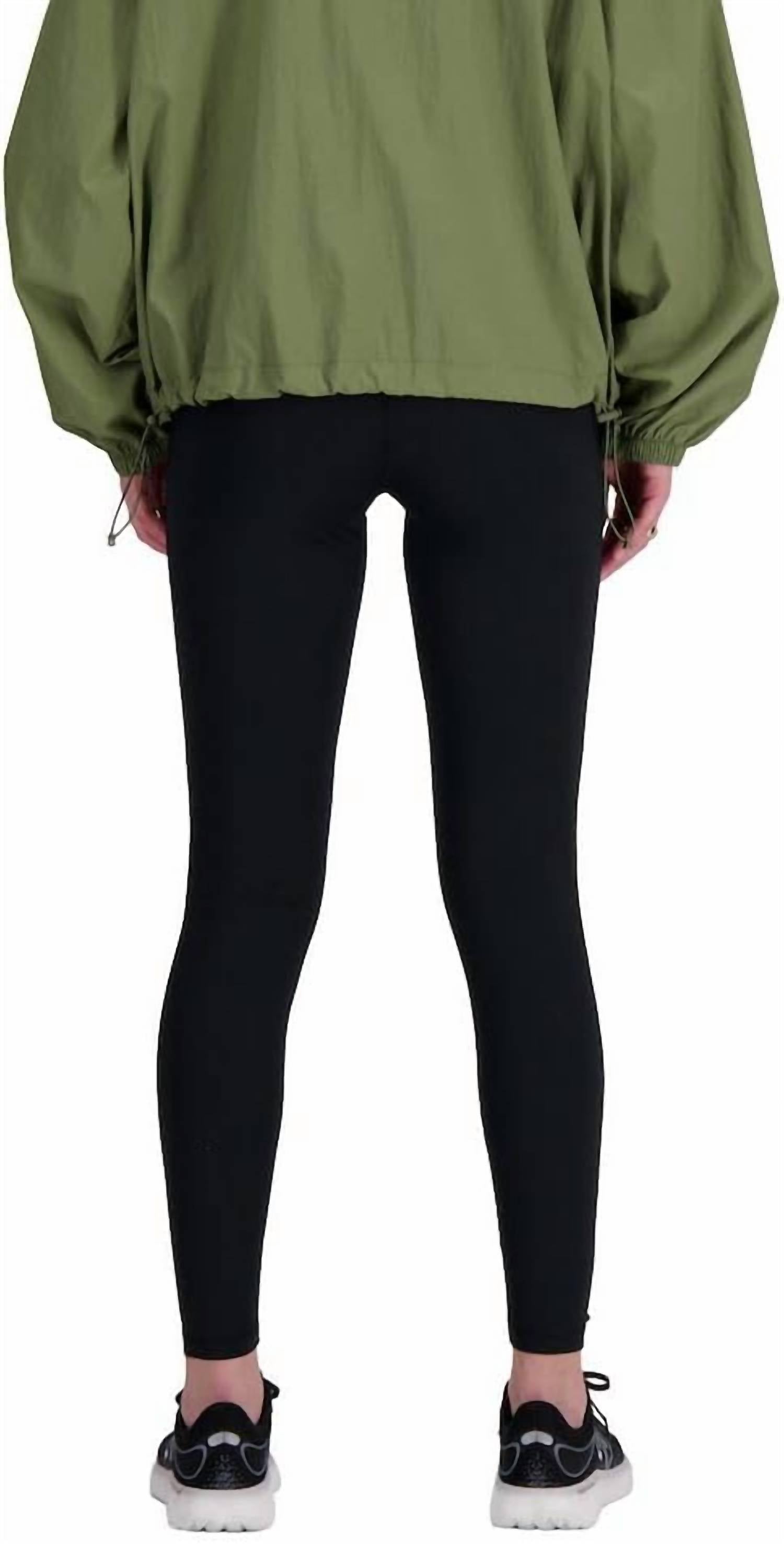 New Balance Sleek Pocket High Rise Legging 27 in black - women's pants - detail view