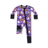Angel Dear - Girl's Costumed Ghosts Glow-in-the-dark Bamboo 2 Way Zipper Romper