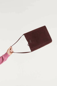 Compania Fantastica - Women's Suede Bucket Shoulder Bag