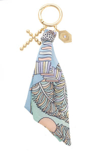 Canvas Style - Women's Louisa Beaded Cross Scarf Bag Charm