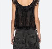 Sea - Marja Embroidery Flutter Tank Top