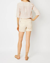 Judy Blue High Waist Garment Denim Short in dyed bone - women's shorts - view 6