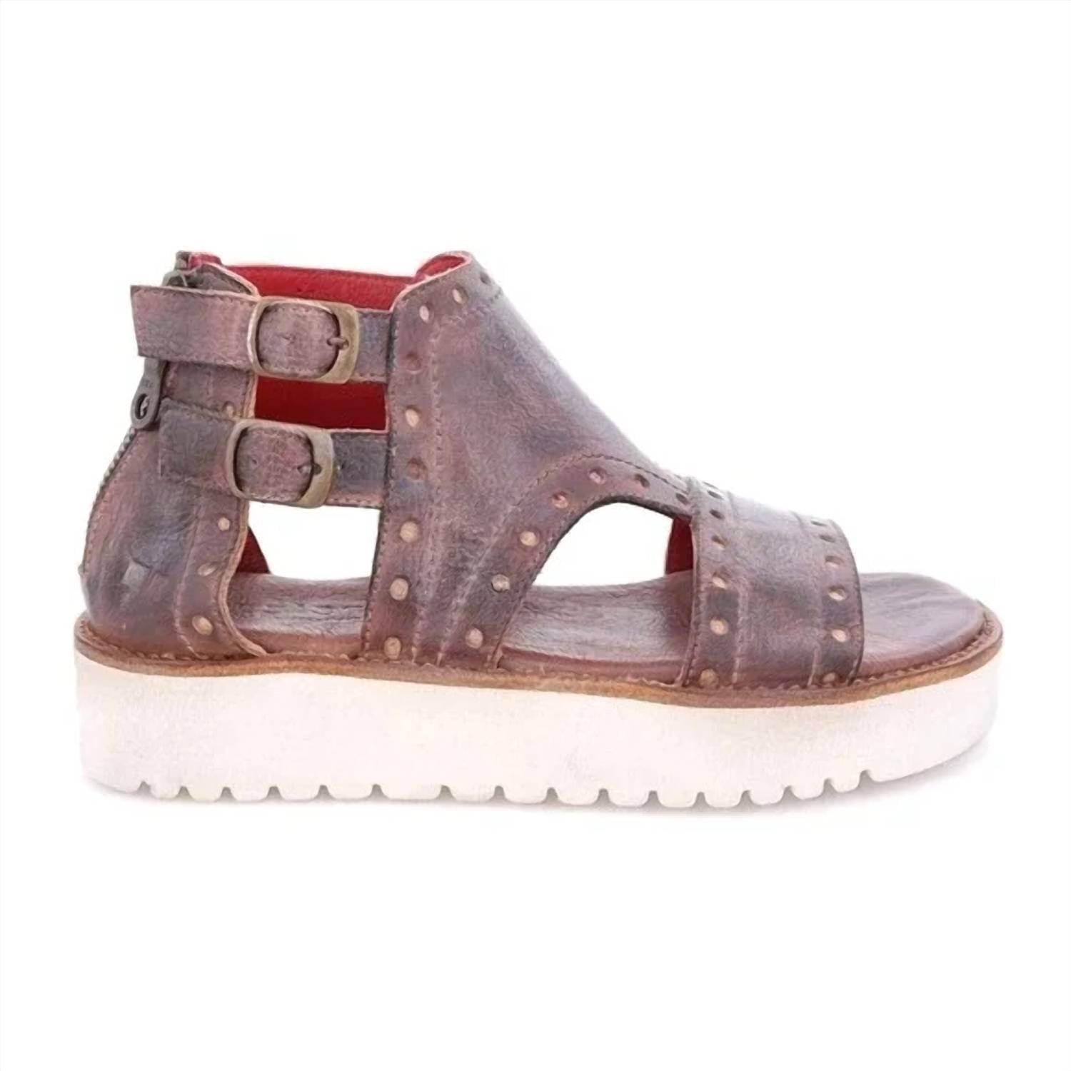 Bedstu - Women's Camden Platform Leather Sandal