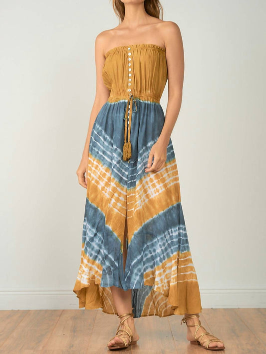 Macedonia Strapless Maxi Dress