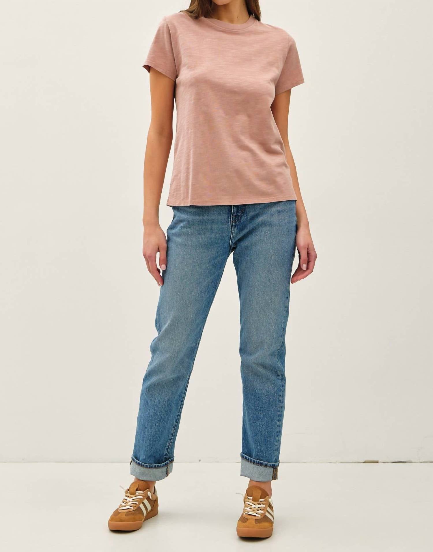 Be Cool - Leona Classic Cut Acid Wash Cotton Tee
