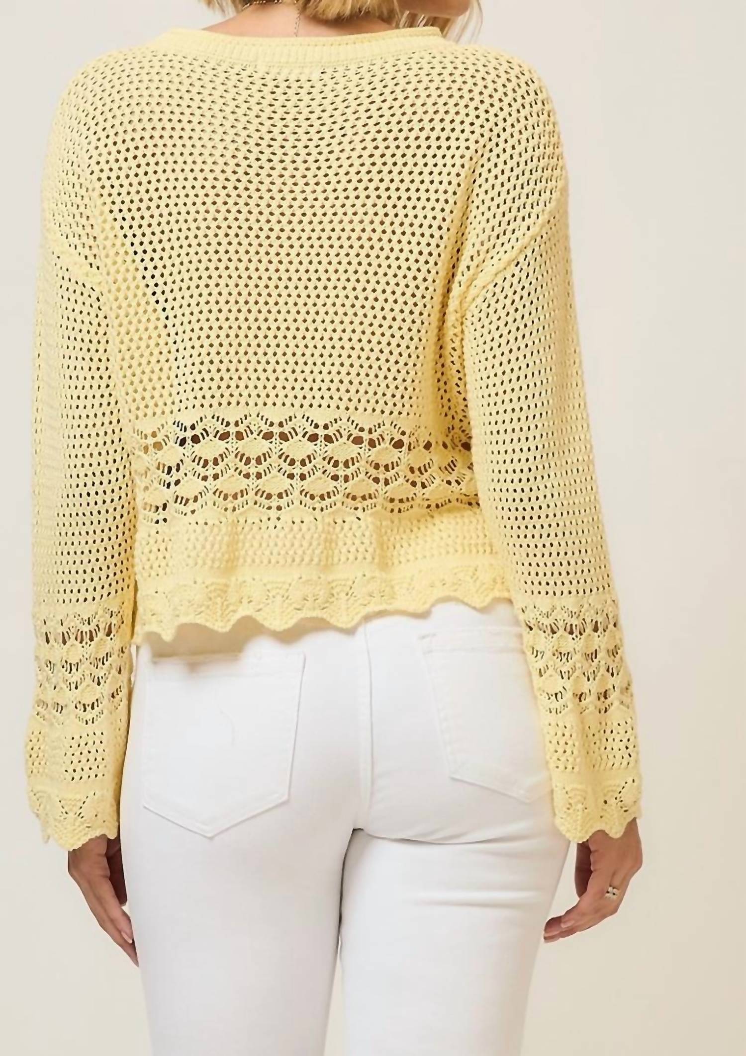Cozy Co. - Breeze Open Knit Sweater