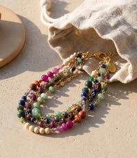 Anne Vaughan - Women's Multistrand Gemstone Bracelet
