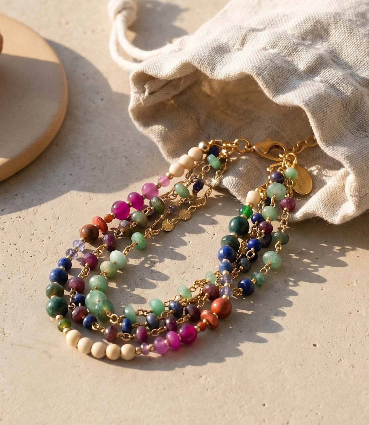 Anne Vaughan - Women's Multistrand Gemstone Bracelet