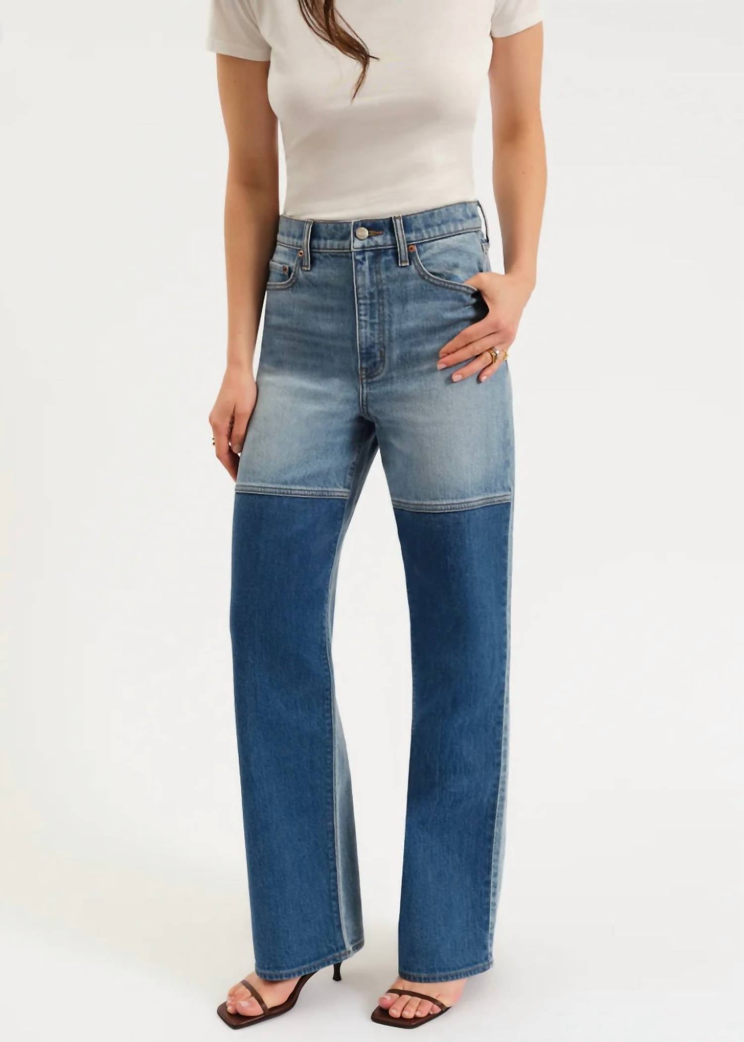 Daze - City Straight High Rise Straight Leg Jeans