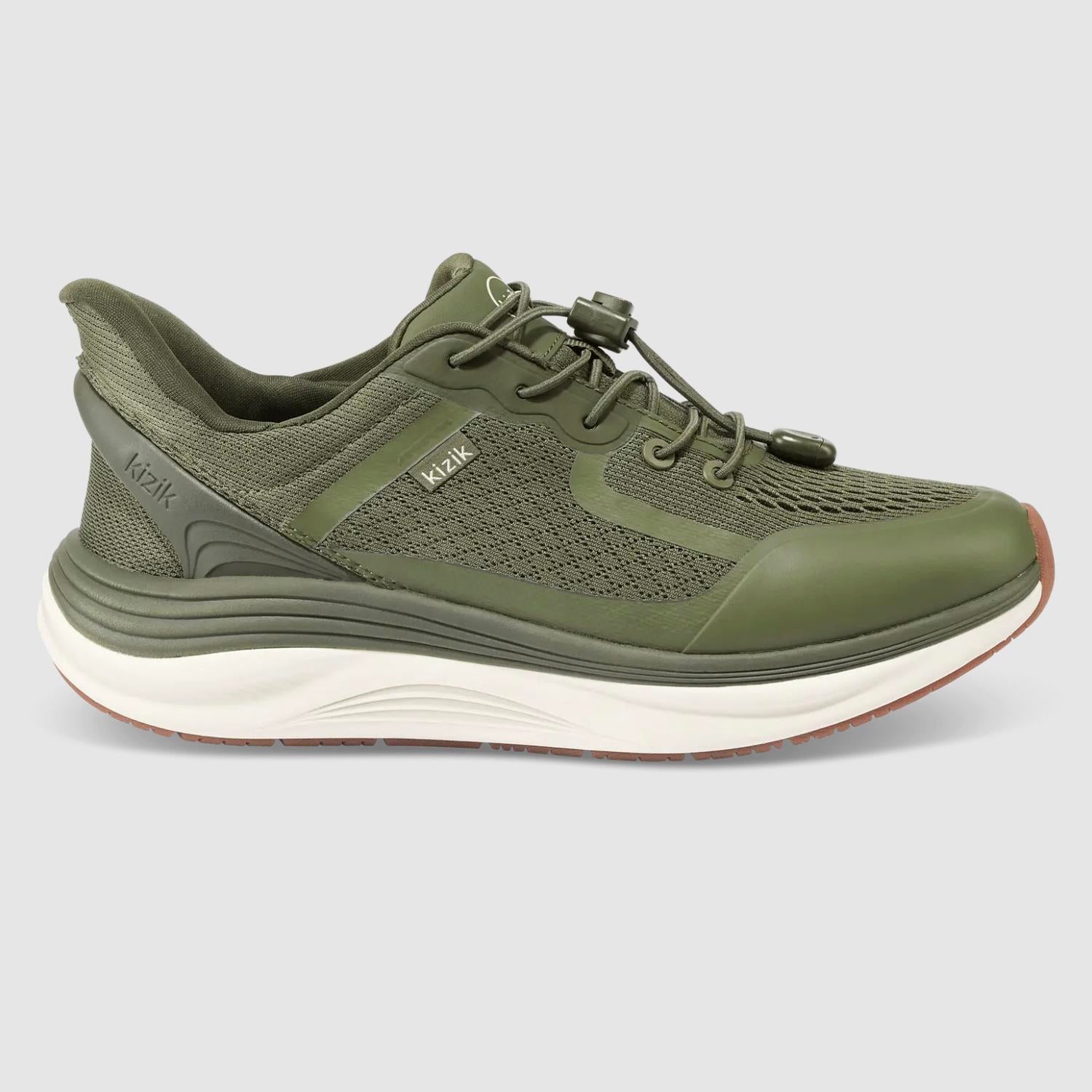 kizik Men's London Slip-on Sneaker in mayfly - men's sneaker - detail view