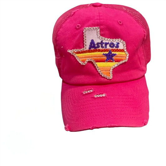 Sweet Texas Treasures - Astros Bling Trucker Hat