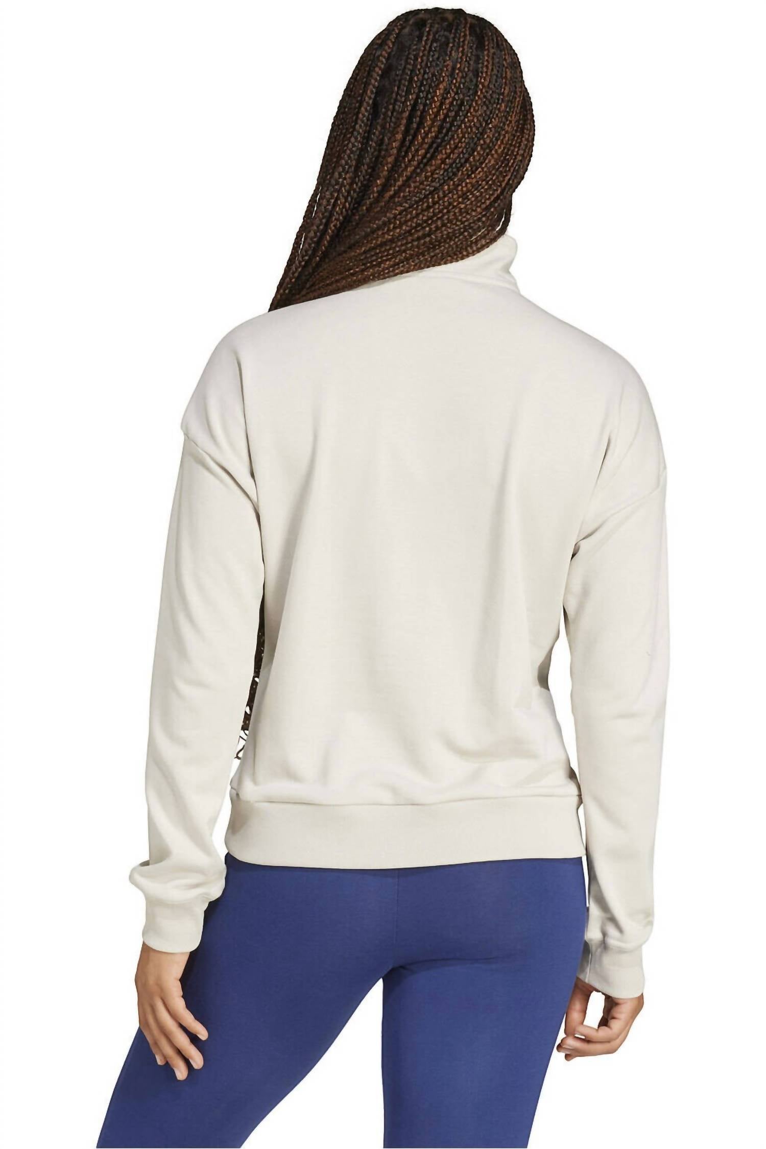 Adidas - Women's French Terry Quarter Zip Pullover Sweatshirt