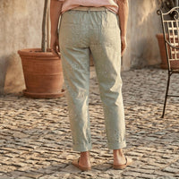 Made In Italy - Softly Floral Tulip Cut Italian Magic Pants