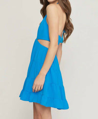 Entro - Halter Dress With Cut Out