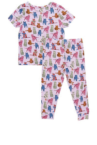 Pink Chicken - Kids Bamboo Pajama Set