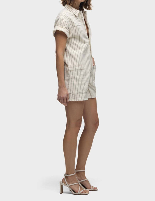 Hudson - Boyfriend Collared Romper