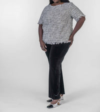 Marée Pour Toi - TWEED FRINGE BLOUSE