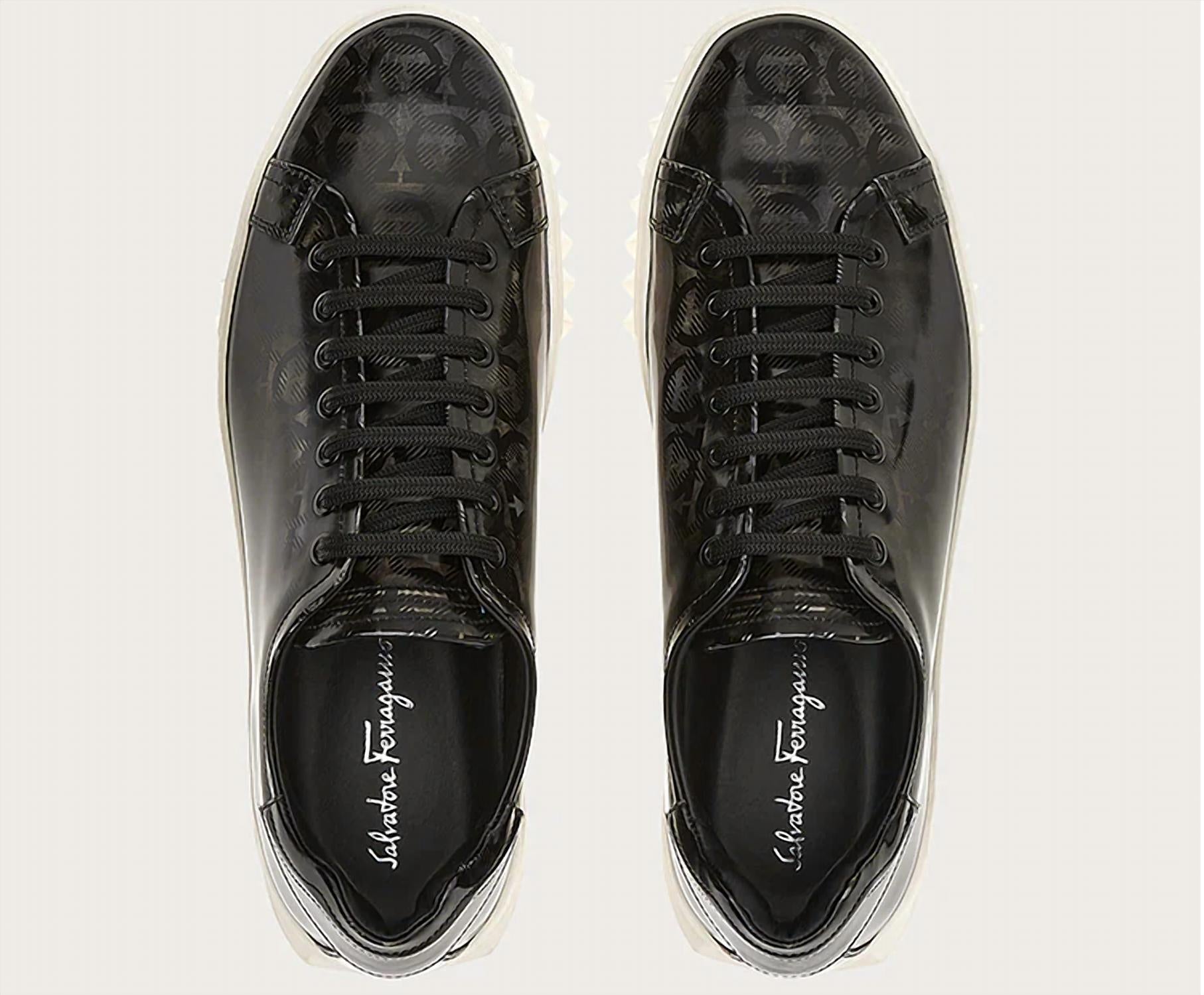 Salvatore Ferragamo - Men's Gancini Low-top Sneakers