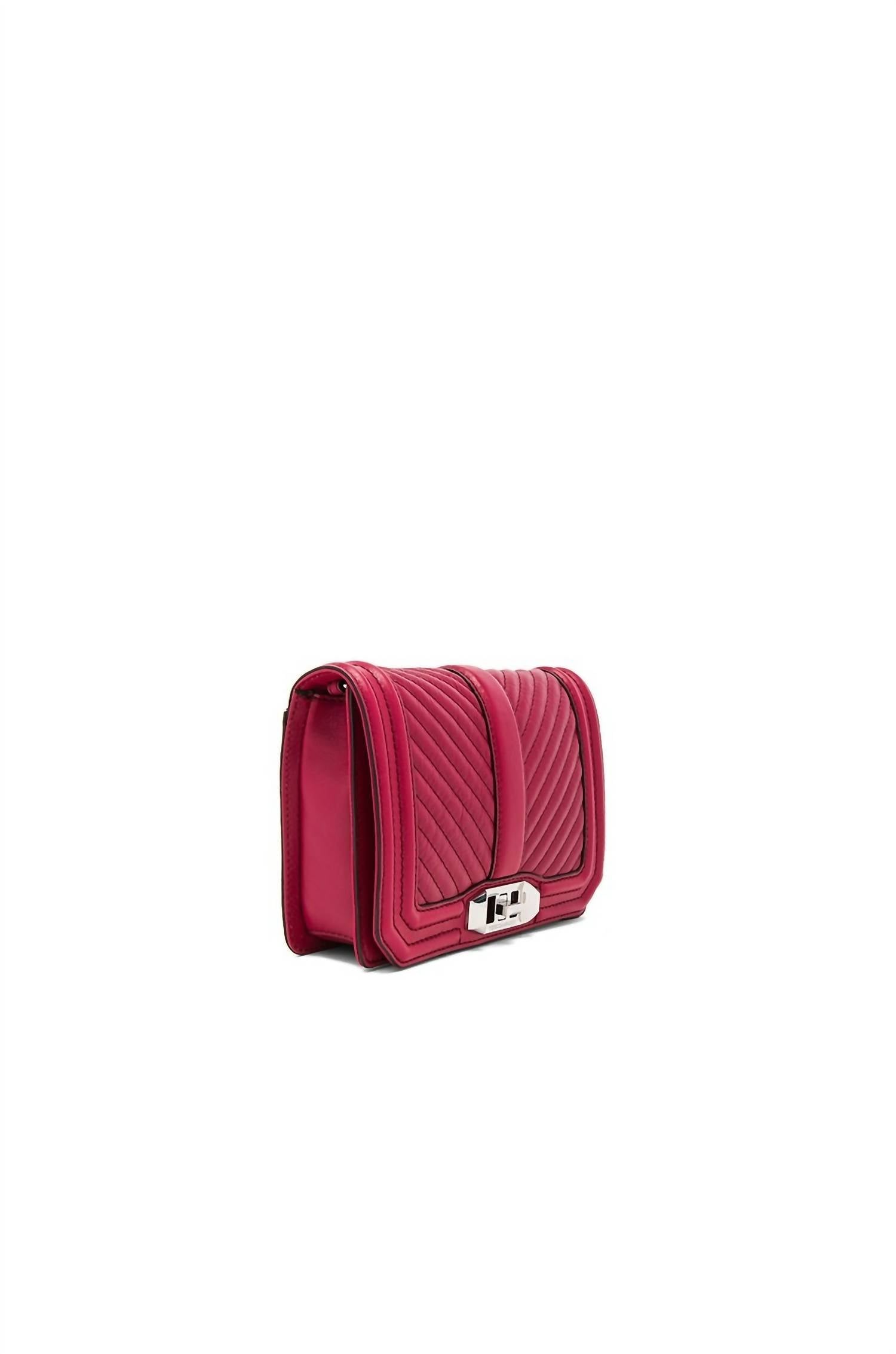 Rebecca Minkoff - Women's Chevron Quilted Small Love Crossbody Bag
