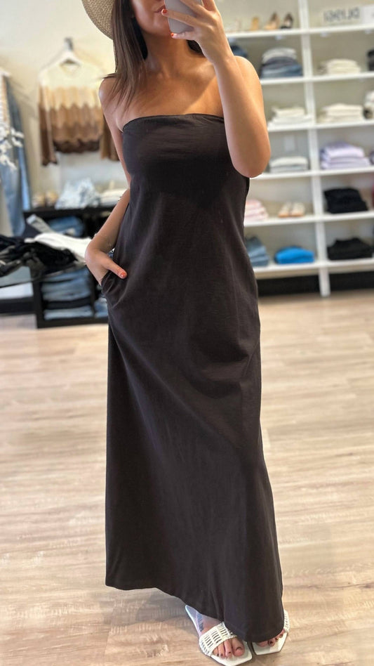 Lna - Topanga Strapless Maxi Dress