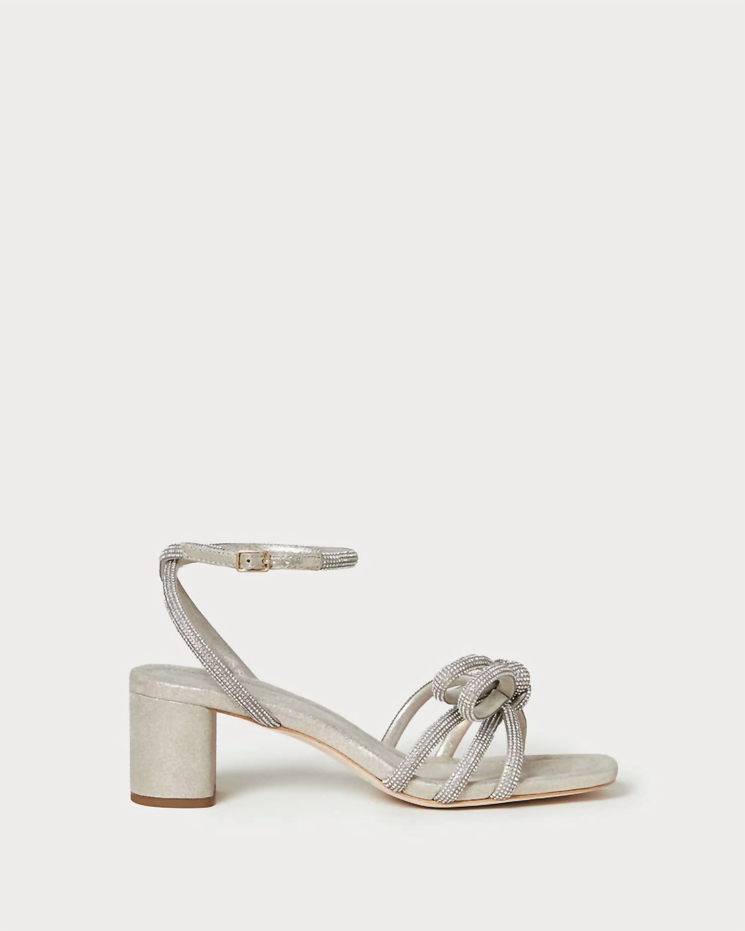 Loeffler Randall - Women's Mikel Heeled Sparkle Bow Sandals