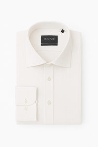 Sand - Men Seersucker State Soft Long Sleeve Shirt