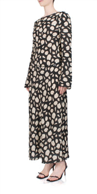 CIAO LUCIA Gaia Long Sleeve Midi Dress in shell - women's dress - detail view