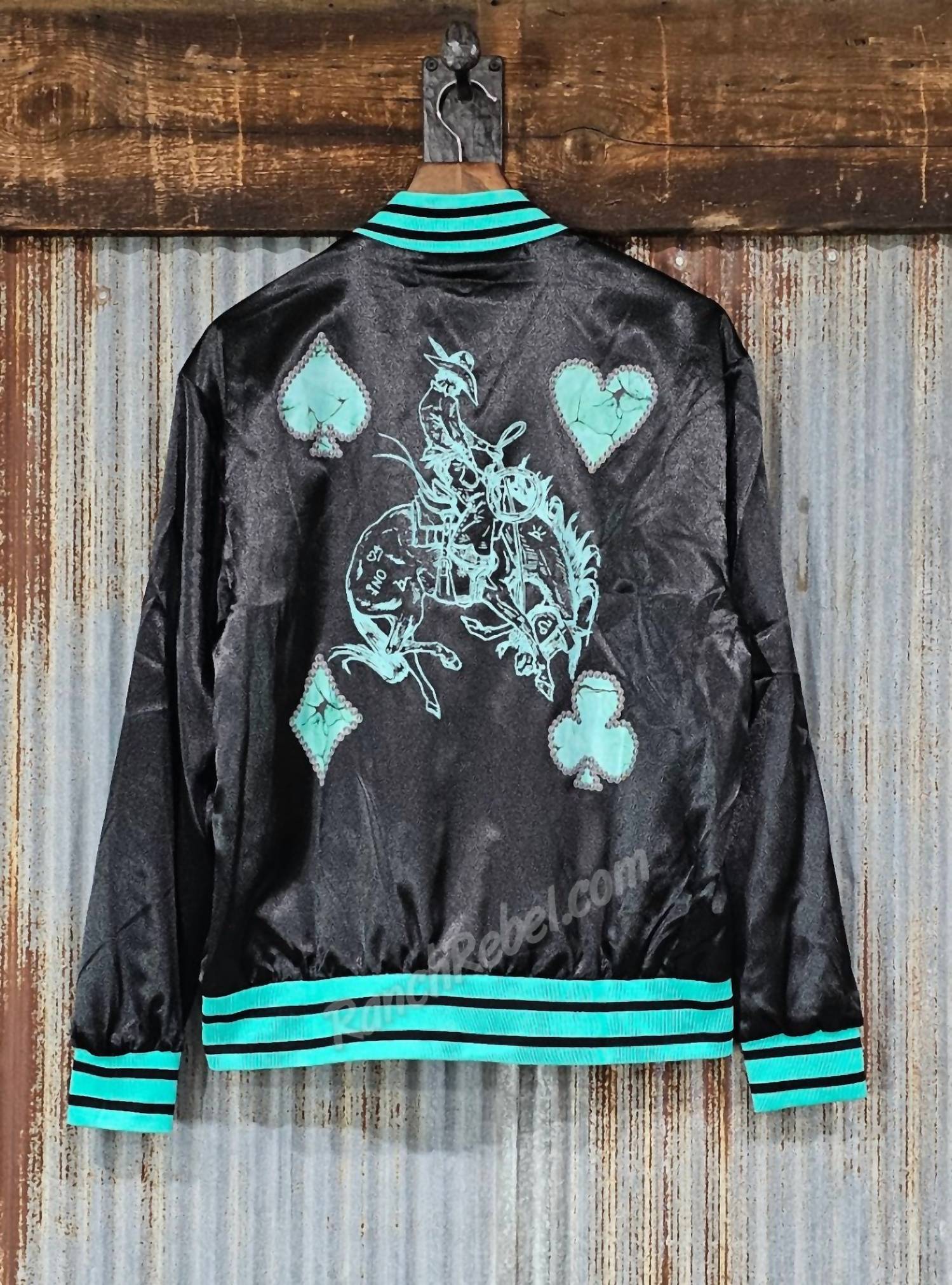 Sterling Kreek - Women's Stacked Deck Satin Bomber Jacket