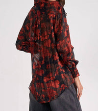 Elan - Pleated Button Up Shirt