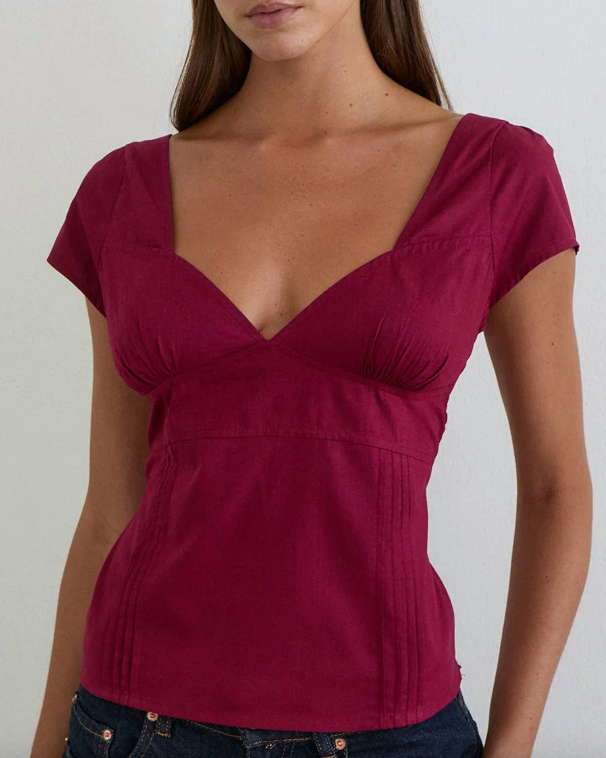 Motel Rocks - Uliva Cap Sleeve Corset Top