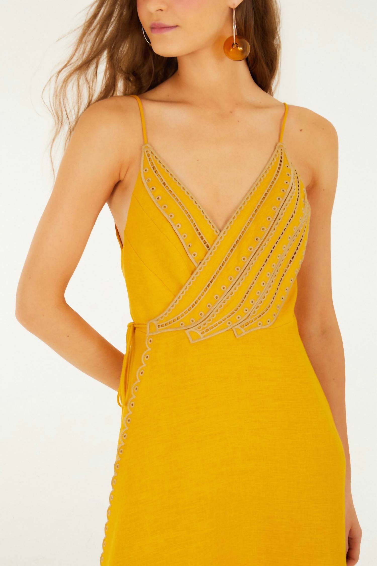 Farm Rio - Bananas Maxi Wrap Dress