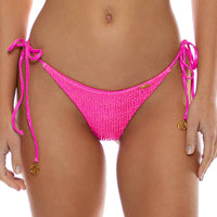 Luli Fama - Bella Seamless Wavy Ruched Back Brazilian Tie Side Bottom