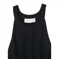 Moussy Women's Braid Delta Tank Top in black - women's tank top - detail view