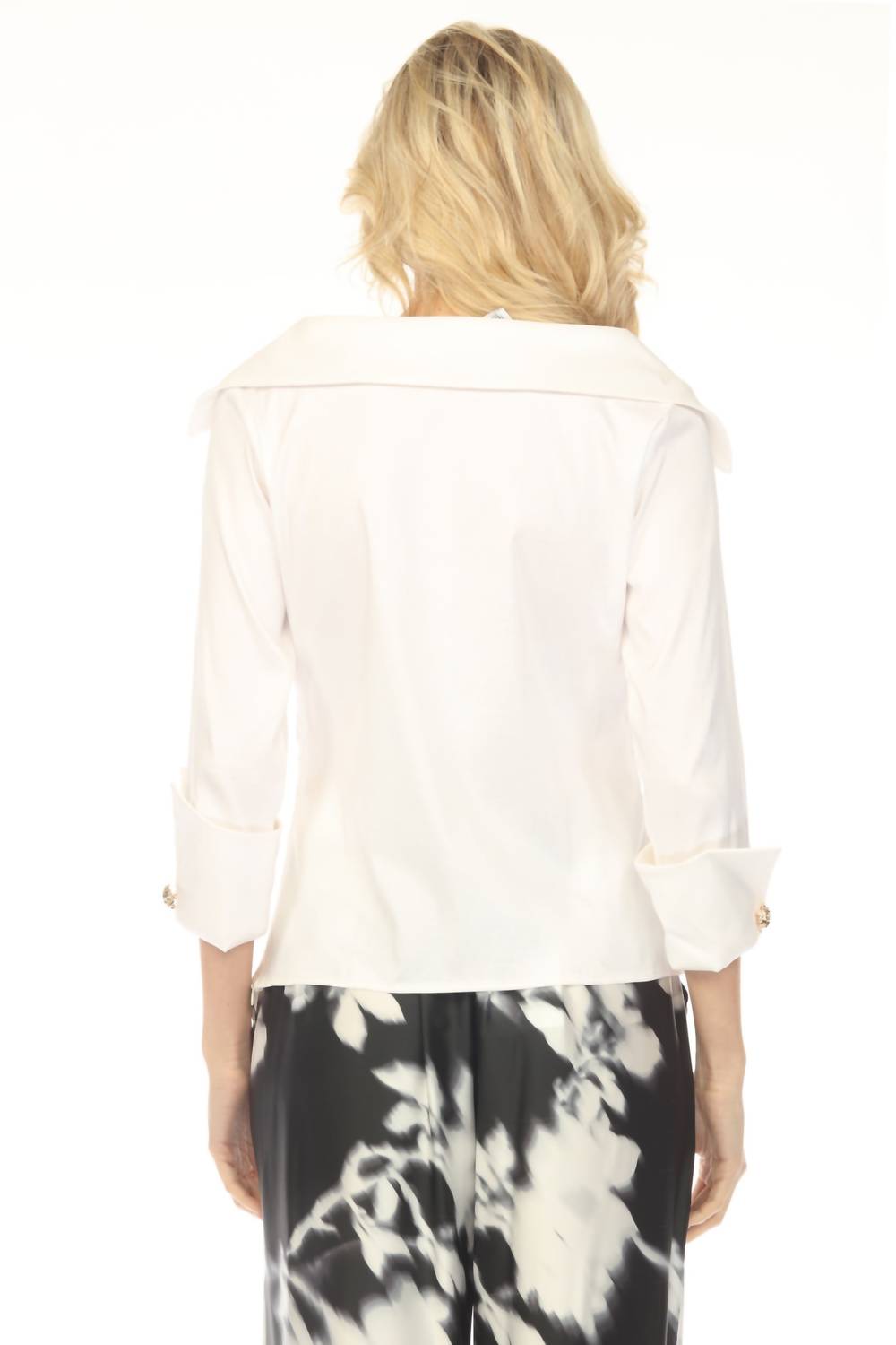 Joseph Ribkoff - Over The Shoulder Collar 3/4 Sleeve Top
