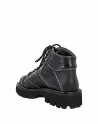 Moschino - Women's Logo-print Leather Boots