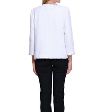 Multiples - Fringe-trim Tweed Jacket