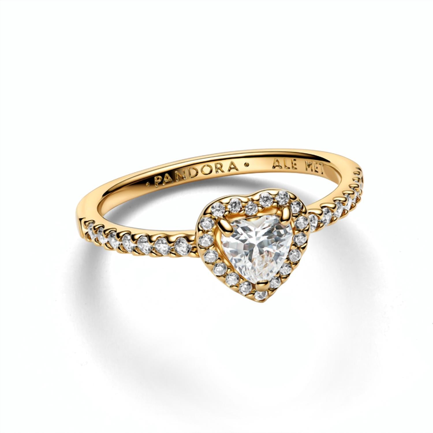 Pandora - Women's Heart Elevated Ring
