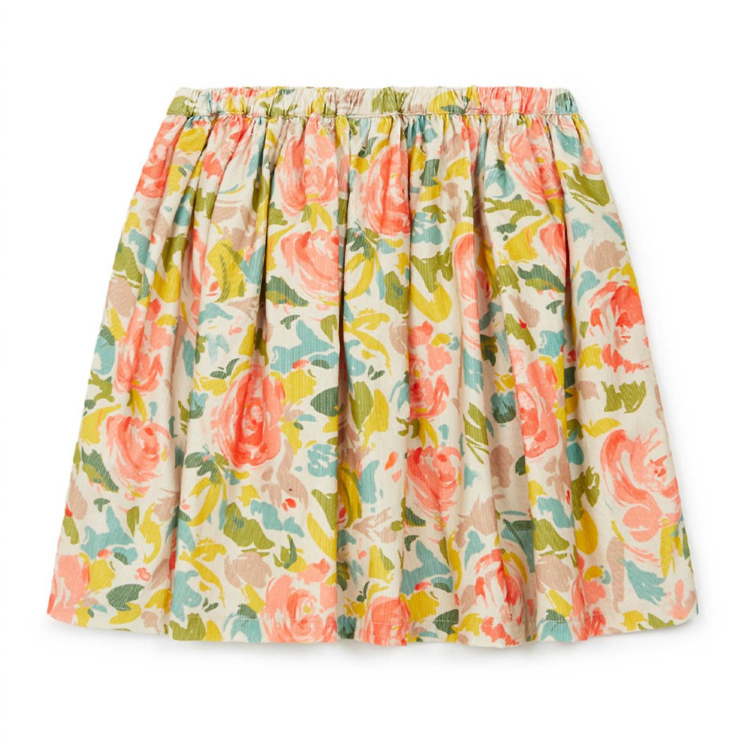 Bonton - Girls Fleur Anglaise Framboise Imprime Floral Skirt