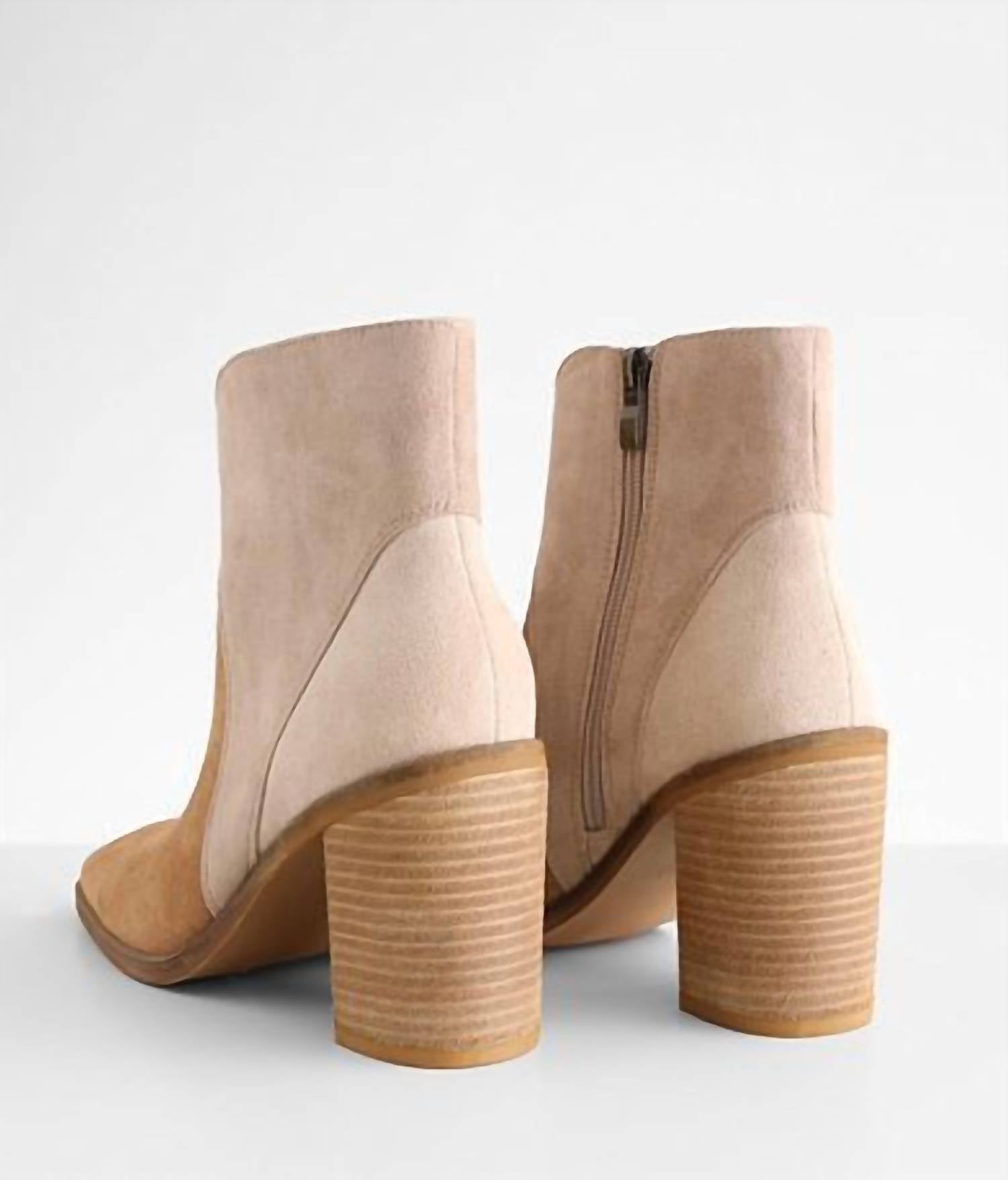BEAST FASHION Women's Bailey Ankle Boots in taupe - women's shoe - view 4