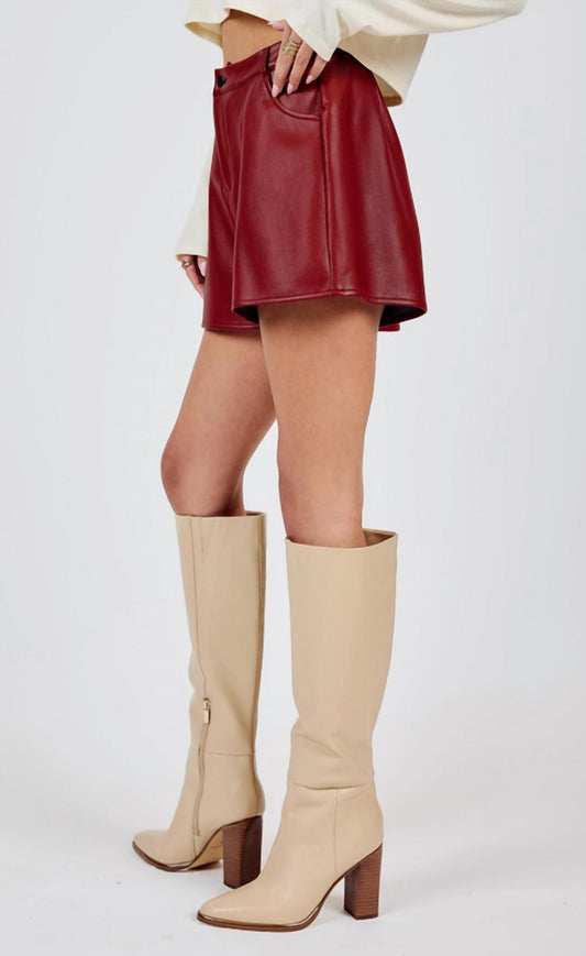 Sadie & Sage - Night Vision Leather Shorts