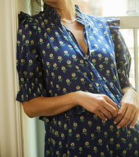 Ophelia & Indigo - Olive Floral Mini Dress