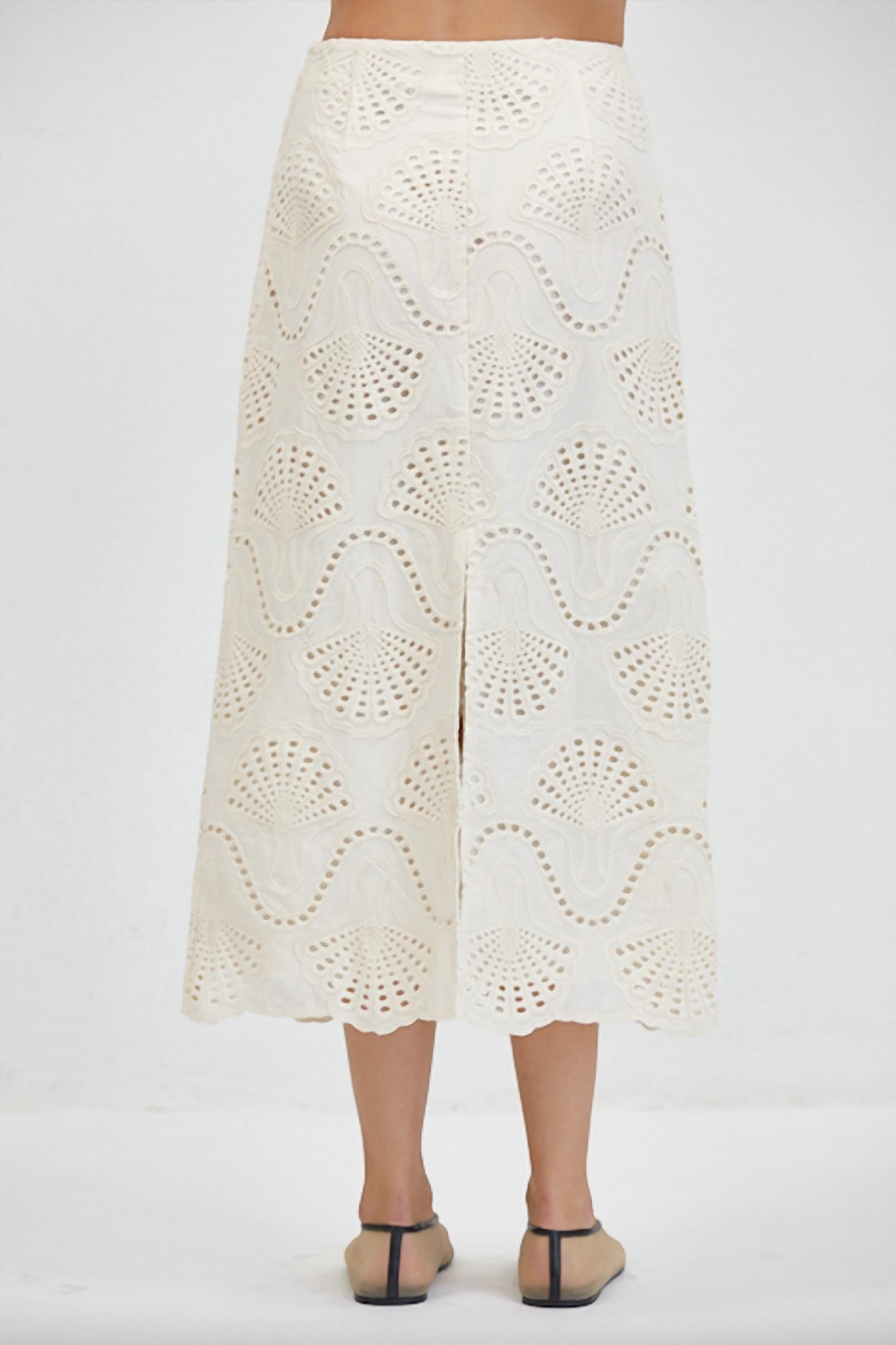 A.Ren - Cannes Eyelet Shell Skirt