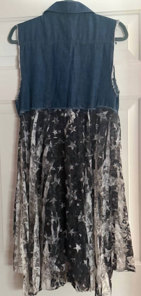 Origami - Women's Light weight sleeveless lace duster vest