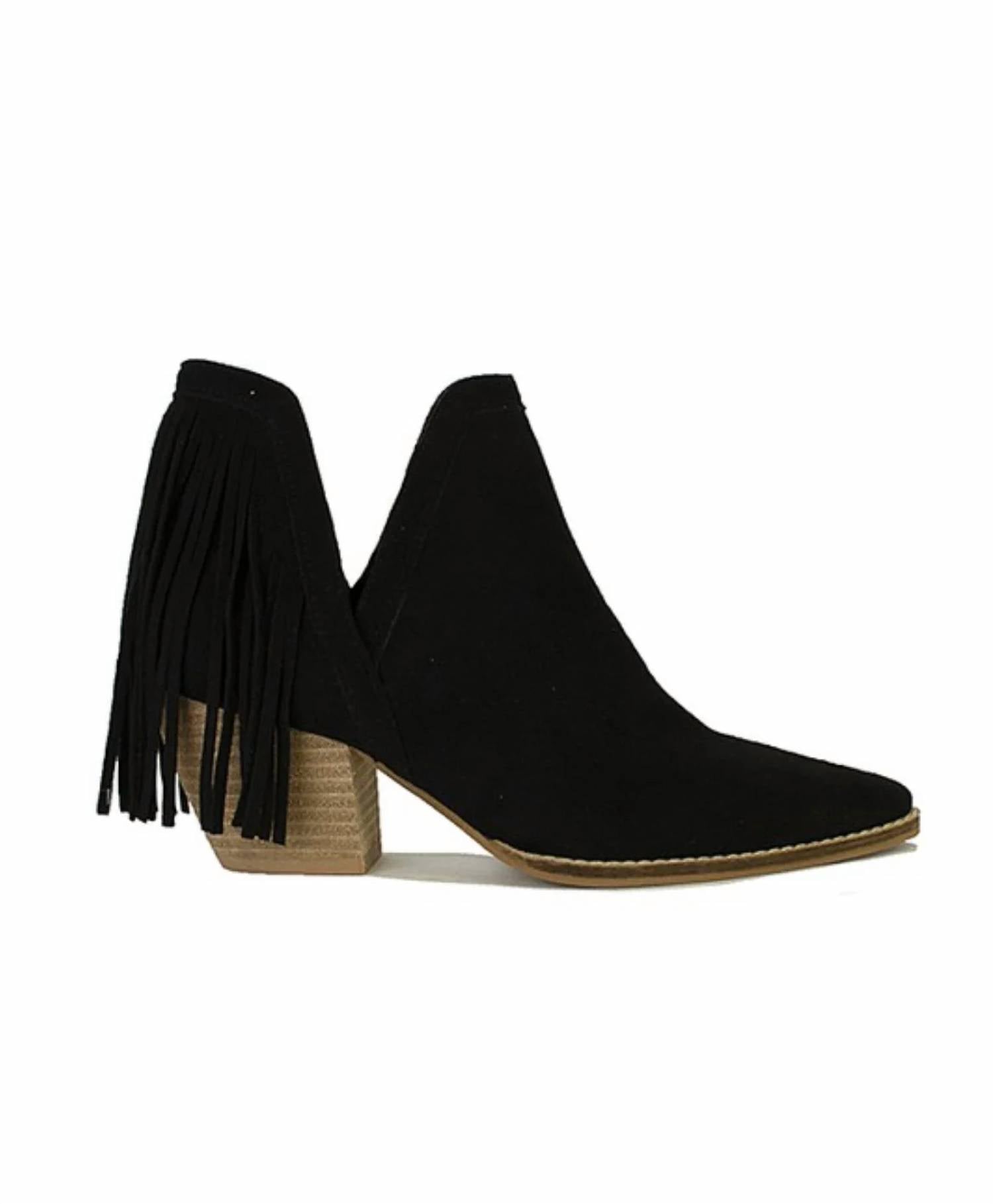Beast Fashion - Women's Fringe Booties